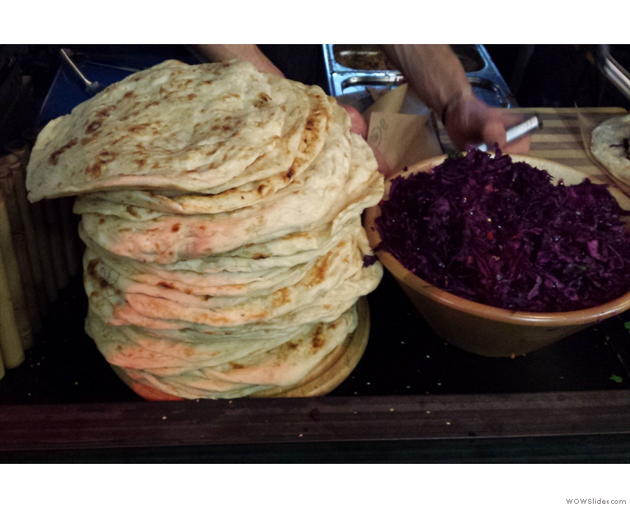 All good things start with a stack of delicious naan bread.