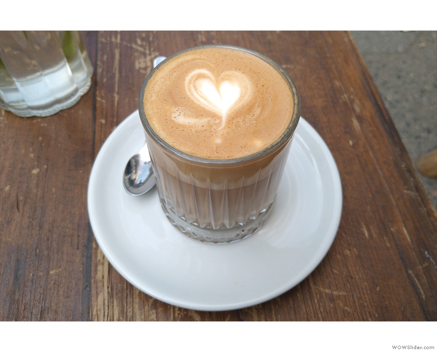 Talking of which, I had a lot of coffee, starting with this cortado from my first visit.