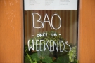 ... and Bao (but only on the weekends).