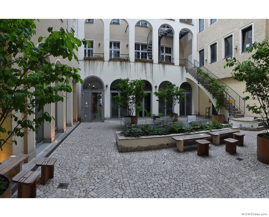 ... Bonanza's secret hideaway, this magnificent interior courtyard with even more seating!