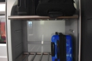 There's plenty of luggage space, by the way, with racks like these through the coach...