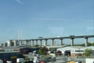 ... where the southbound M25 soars over the river by bridge...