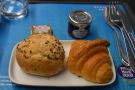 ... coffee, a bread roll and a mini-croissant. More of a snack than a breakfast.