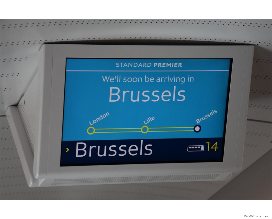 It doesn't take long (30 minutes) before we're on the final approach to Brussels Midi...