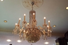 This chandelier is typical of the oppulence...