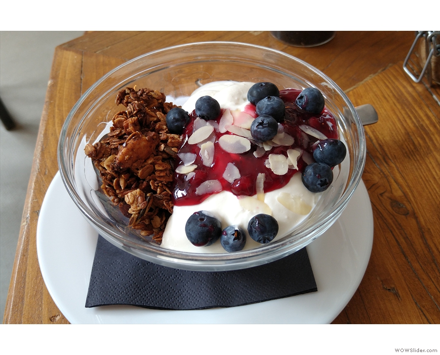 My final visit was for breakfast the following morning, when I had this amazing granola...