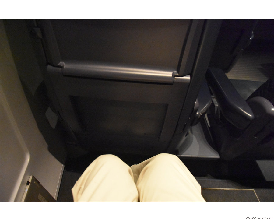 I also had plenty of legroom (and room on the floor and under my seat for bags).