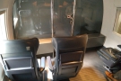 Each row of seats is slightly higher than the one in front, while right at the front, a glass...