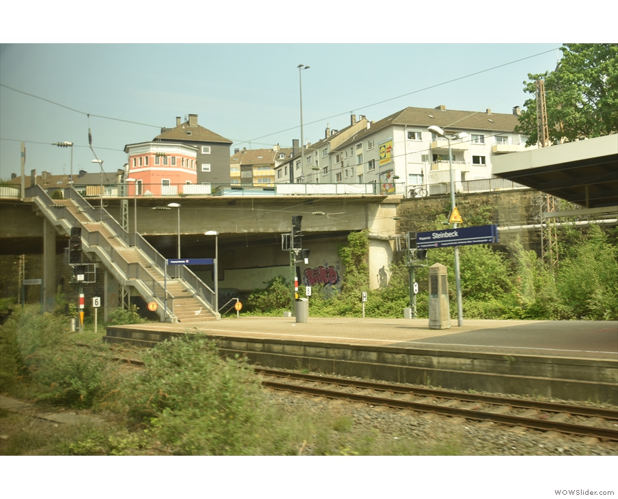 It's one of several smaller stations in Wuppertal and just a stone's throw from...