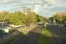 ... and here crossing Altonaer Strße, both with views of the Siegessäule (Victory Column).