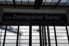 ... and to my stop, Zoologischer Garten, which I passed through 20 minutes earlier.