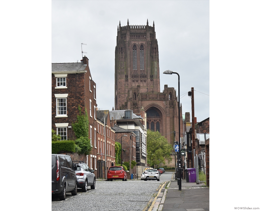 ... where Liverpool's Chuch of England Cathedral provides a wonderful backdrop.
