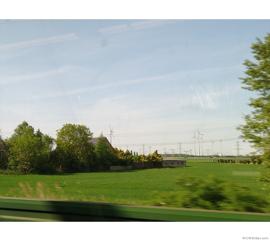 After leaving Spandau, the landscape quickly turned rural and my old friends...