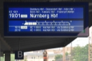 Correction, make that the 19:01 to Nürnberg, an ICE 1, with first class at the front.