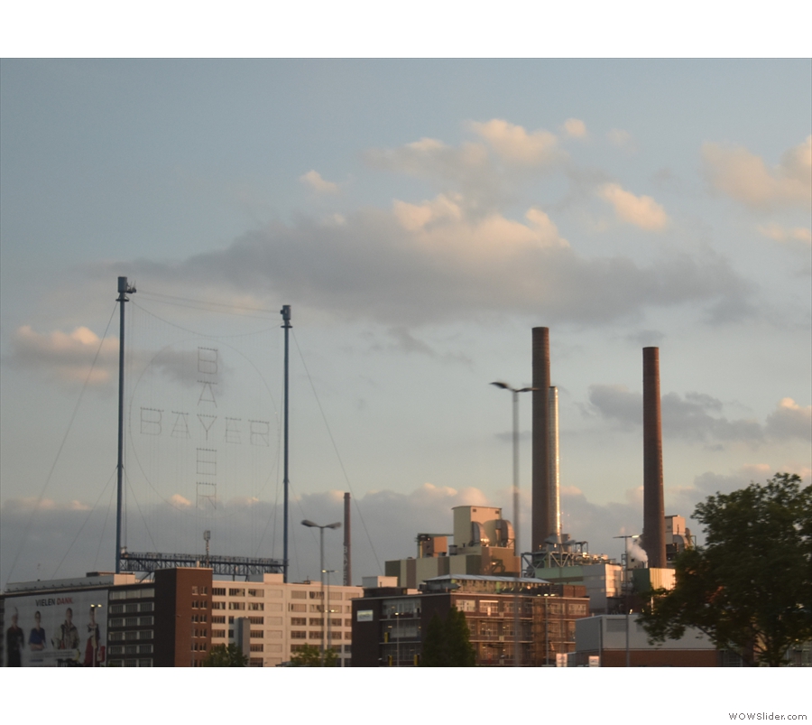 Urban and industrial. This one belongs to Bayer, the multinational pharmaceutical company.