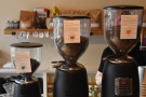 ... which have details of the three different espresso options handily displayed.