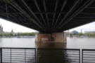 The view from under the bridge. This gives a feel for just how wide the bridge is.