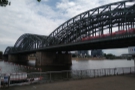 A last view of the bridge from the river bank.