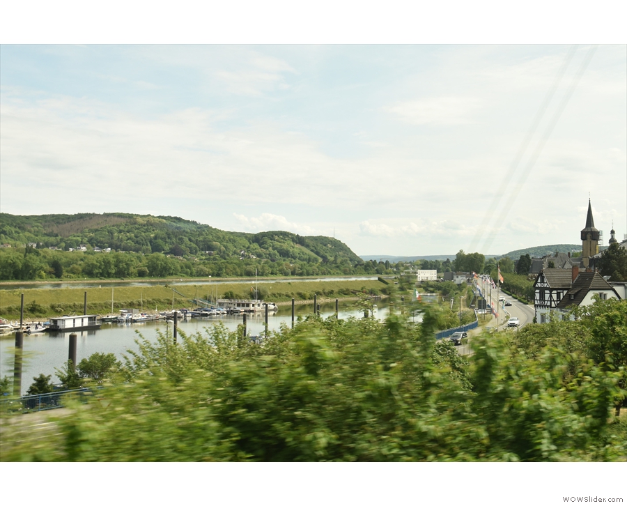 The first view of the river itself came north of Remagen.