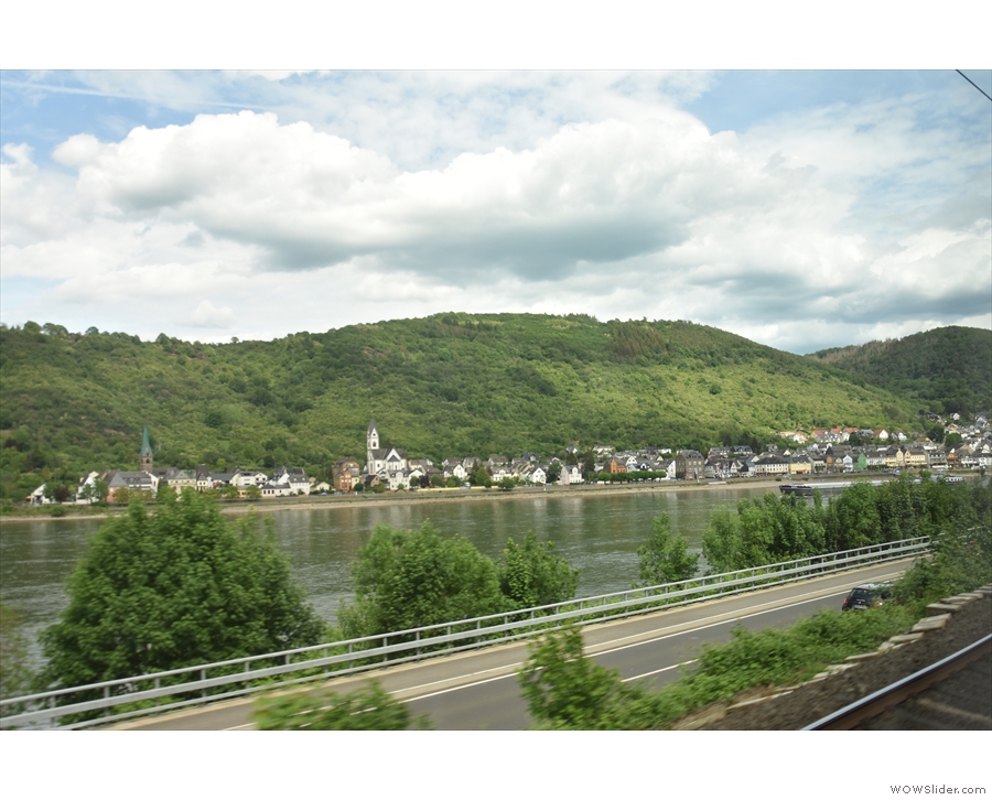 Next, on the other side of the Rhine, is the town of Kamp-Bornhofen.