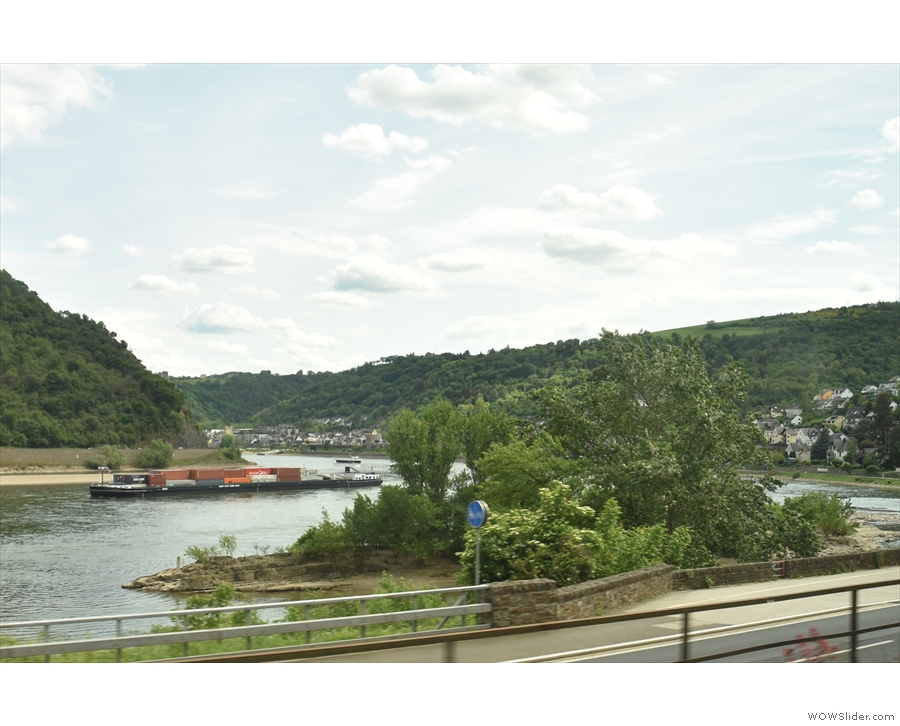 The small island is Tauber Werth, just north of Oberwesel.