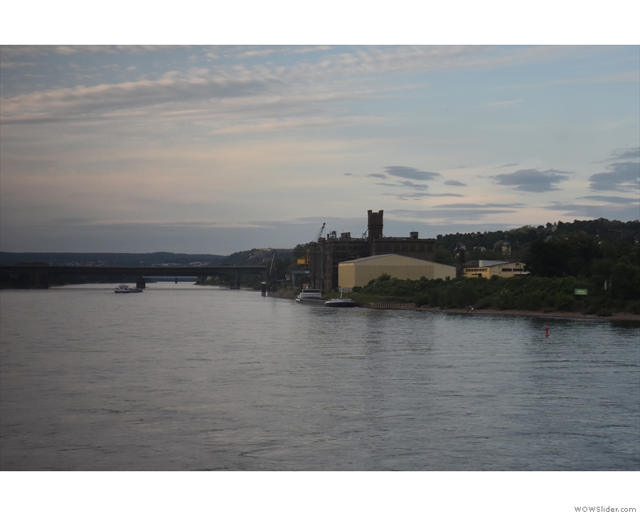 It's not all castles though. I spotted this just before we left the Rhine at Koblenz, an old...