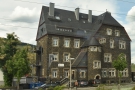In this handsome building next door is the Zollamt Restaurant (pic from the train to Mainz).