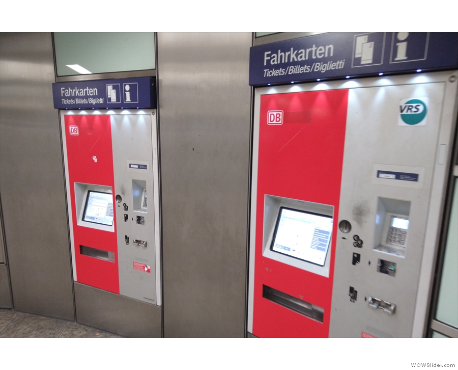 You need to buy a ticket for the tram, although these are ticket machines for the train.