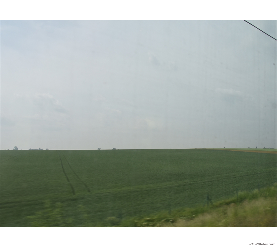 ... there's a lot more farmland than before.