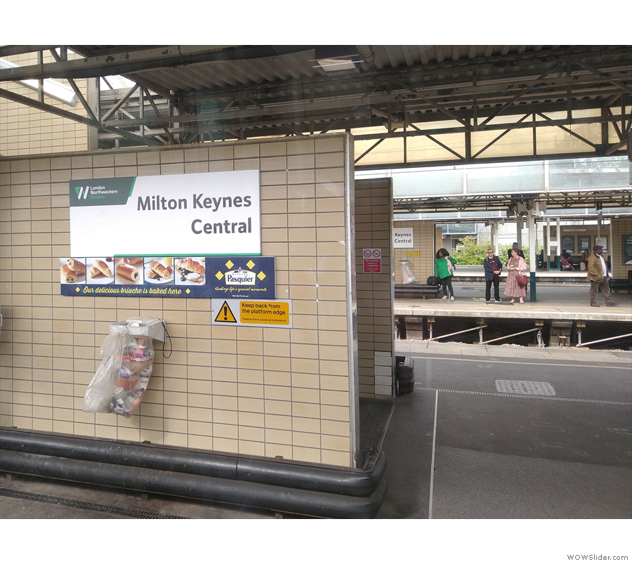 ... take many photographs, although I did get one of the station at Milton Keynes.