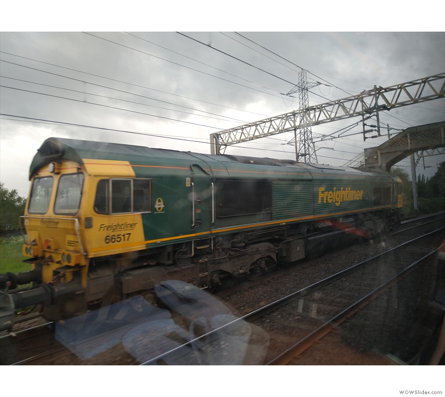 One thing I notice on the West Coast Main Line more than any other: freight.