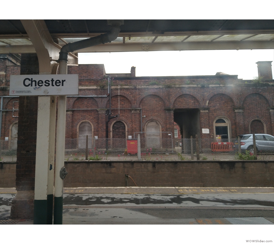 I didn't get any shots of Crewe, but here's one of Chester, the stop before mine.
