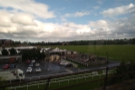 Just after Chester station, the line goes past Chester racecourse before crossing the...
