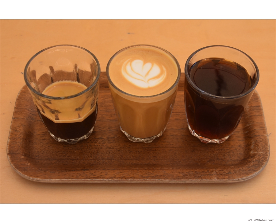 ... which is the same coffee as an espresso, piccolo and filter.