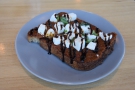 ... which I had with my lunch, the caprese toast.