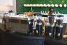 Espresso is via the La Marzocco along the counter to the left... 