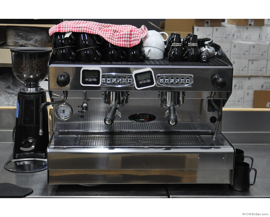... and this two-group SAB espresso machine.