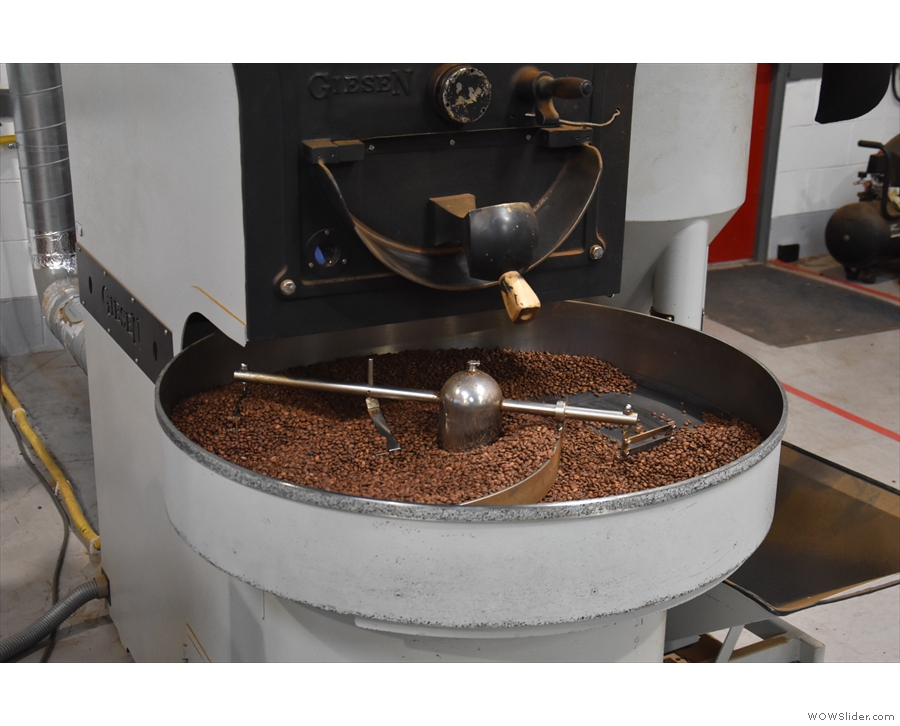 ... the little Giesen is roasting almost continuously, so the extra capacity is really needed.