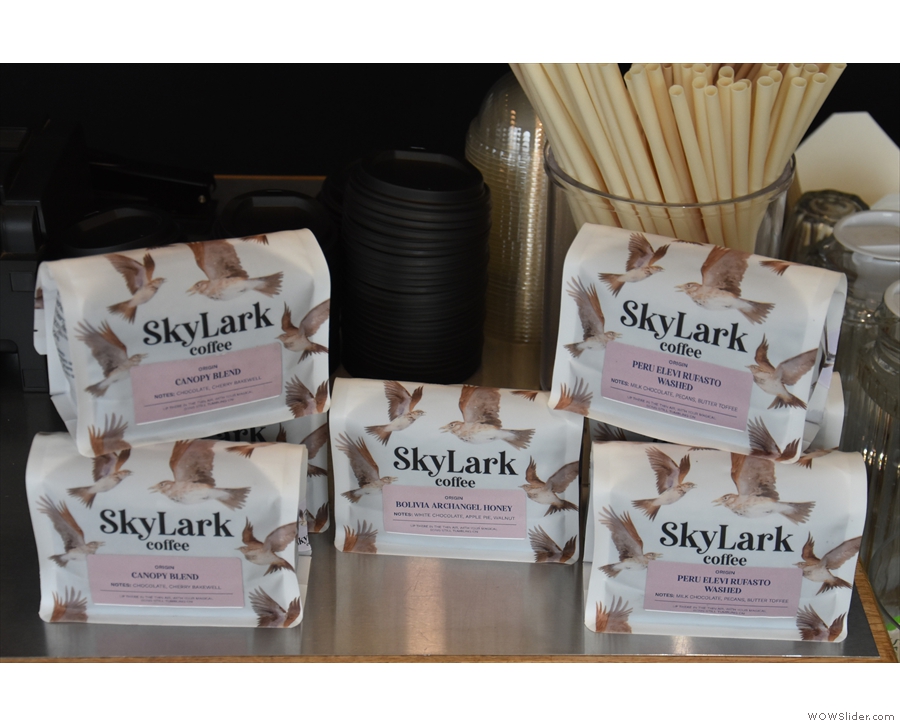There's also a selection of retail beans from Skylark for sale.