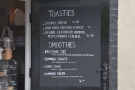 Toasties and smoothies are on the inside of the hatch...