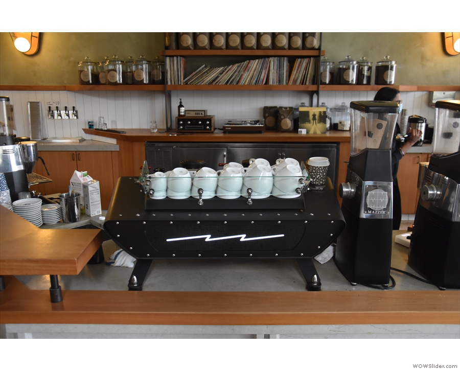Next is the first of two Kees van der Westen Spirit espresso machines...
