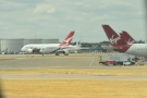 I thnk that's the same Quantas A380 I saw from Terminal 5.