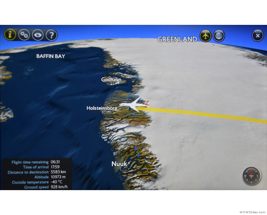 Approaching the western coast of Greenland. Will I have any better luck this time?