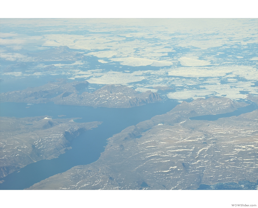 As we head west, islands give way to more long fjords (or possibly sea lochs).