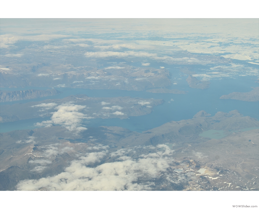 Somewhere to the north is Broughton Island and the community of Qikiqtarjuaq.