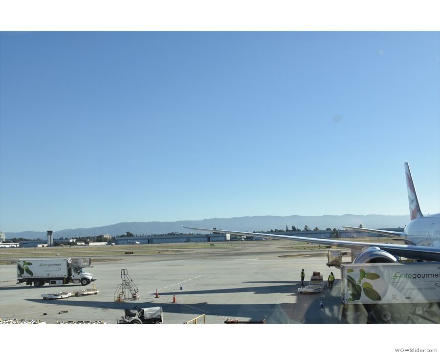 I love airports with mountains as a backdrop. Not quite as dramatic as Phoenix, but close!