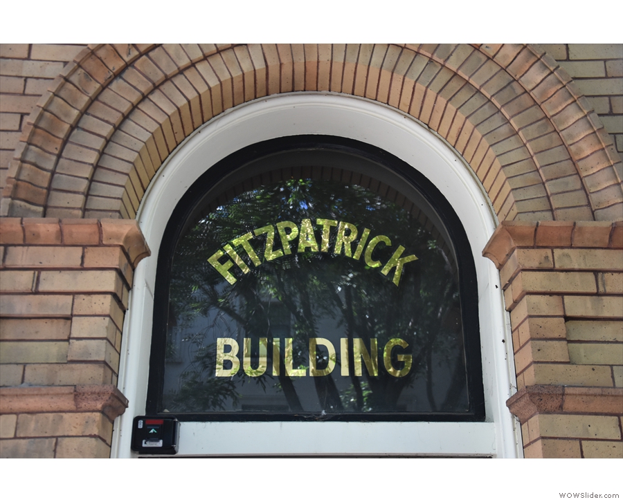The structure itself is the Fitzpatrick Building...