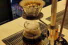 ... making my coffee using a Kalita Wave filter. Click on the picture for a video.