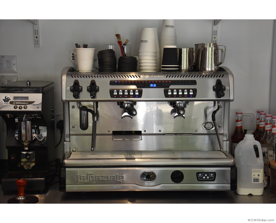 I think that was Surrey Hills' old espresso machine, although the grinder is new.