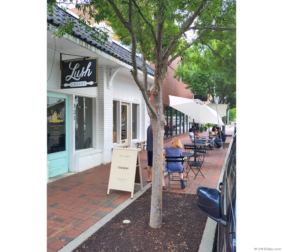 Walking north along Church Street from Marietta Square, and look what we found! It's...